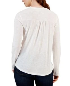 Style & Co Women's Cotton Embroidered Shirt, Created For Macy's -Anne Klein Sales Store 23412082 fpx