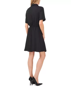 Vince Camuto Women's Split-Neck Collared Wrap Dress -Anne Klein Sales Store 23441184 fpx