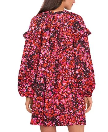 Vince Camuto Women's Pleated Ruffled Blouson-Sleeve Dress 2 Vince Camuto Women's Pleated Ruffled Blouson-Sleeve Dress - Image 2