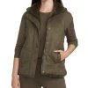Anne Klein Women's Faux-Fur-Lined Sleeveless Vest