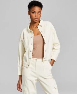 And Now This Women's Drop Shoulder Cargo Jacket