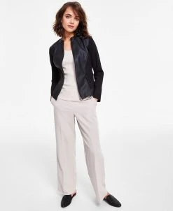 Alfani Faux Leather Trim Jacket, Created For Macy's -Anne Klein Sales Store 23489023 fpx 1