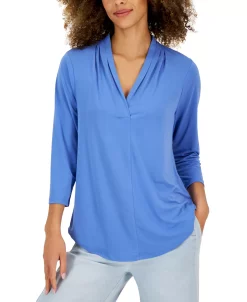 Charter Club Women's 3/4-Sleeve Top, Created For Macy's -Anne Klein Sales Store 23491038 fpx