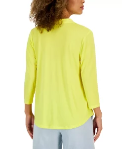 Charter Club Women's 3/4-Sleeve Top, Created For Macy's -Anne Klein Sales Store 23491043 fpx