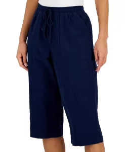 Karen Scott Women's Quinn Cotton Pull-On Capri Pants, Created For Macy's -Anne Klein Sales Store 23502189 fpx