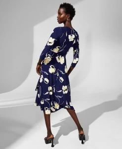 Kasper Women's Floral-Print Midi Fit & Flare Dress -Anne Klein Sales Store 23502200 fpx