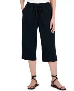 Karen Scott Women's Quinn Cotton Pull-On Capri Pants, Created For Macy's -Anne Klein Sales Store 23502749 fpx