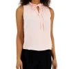 Anne Klein Women's Sleeveless Ruffle-Neck Tulia Blouse