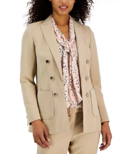 Anne Klein Women's Stretch Faux-Double-Breasted Jacket -Anne Klein Sales Store 23504143 fpx