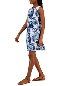 Style & Co Women's Printed Sleeveless Flip-Flop Dress, Created For Macy's -Anne Klein Sales Store 23508644 fpx