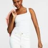 INC International Concepts Women's Square Neck Rib Tank, Created For Macy's