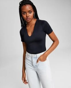 And Now This Women's Short-Sleeve V-Neck Bodysuit -Anne Klein Sales Store 23519448 fpx