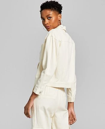 And Now This Women's Drop Shoulder Cargo Jacket 2 And Now This Women's Drop Shoulder Cargo Jacket - Image 2