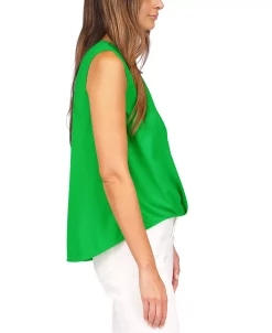 Michael Kors Women's Crepe Chain Faux-Wrap Top -Anne Klein Sales Store 23524075 fpx