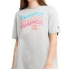 Champion Women's Classic Oversized Crewneck Logo Tee
