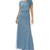 Adrianna Papell Beaded Blouson Gown