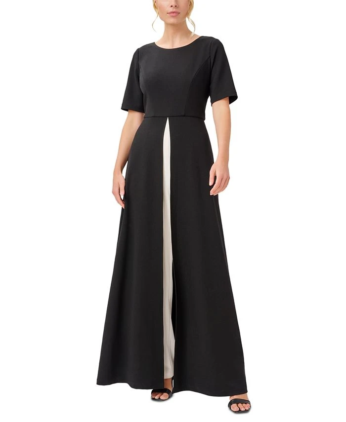 Adrianna Papell Women's Colorblocked Walkthrough Jumpsuit 1 Adrianna Papell Women's Colorblocked Walkthrough Jumpsuit