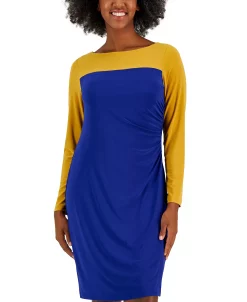 Kasper Ginger Colorblocked Midi Shift Dress -Anne Klein Sales Store 23530865 fpx