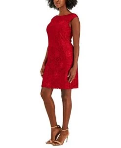 Kasper Women's Morgan Sleeveless Floral-Lace Shift Dress 10 Kasper Women's Morgan Sleeveless Floral-Lace Shift Dress -Anne Klein Sales Store 23531003 fpx