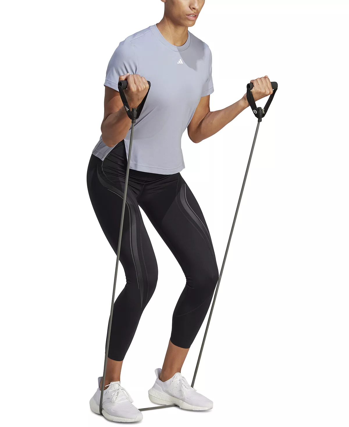 ADIDAS Women's Versatile Short-Sleeve Side-Slit Tee 3 ADIDAS Women's Versatile Short-Sleeve Side-Slit Tee - Image 3