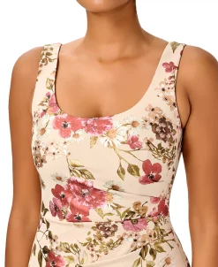 Adrianna Papell Women's Floral-Print Ruched Gown 6 Adrianna Papell Women's Floral-Print Ruched Gown -Anne Klein Sales Store 23531214 fpx