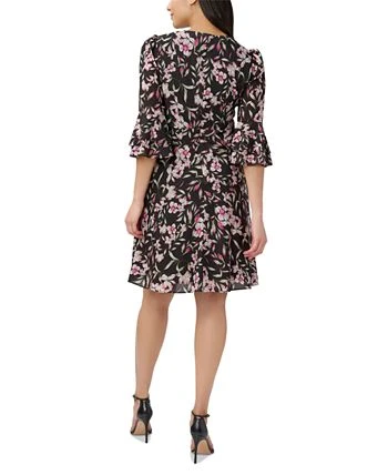 Adrianna Papell Floral-Print Fit & Flare Dress 2 Adrianna Papell Floral-Print Fit & Flare Dress - Image 2