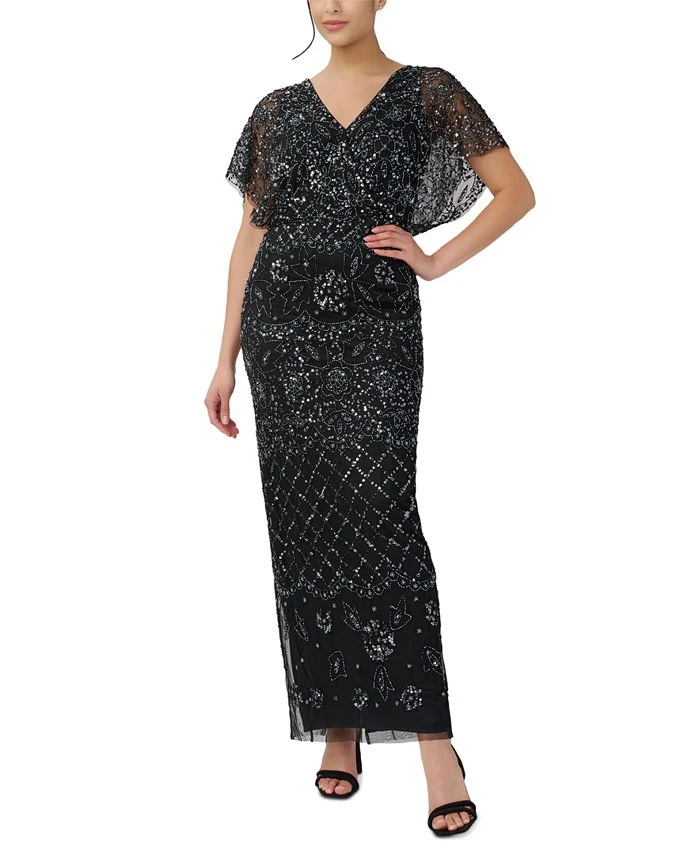 Adrianna Papell Women's Beaded Blouson Gown 1 Adrianna Papell Women's Beaded Blouson Gown