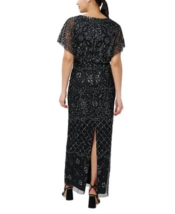 Adrianna Papell Women's Beaded Blouson Gown 2 Adrianna Papell Women's Beaded Blouson Gown - Image 2