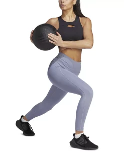 ADIDAS Women's Optime High-Waist 3-Stripe 7/8 Leggings 9 ADIDAS Women's Optime High-Waist 3-Stripe 7/8 Leggings -Anne Klein Sales Store 23531451 fpx