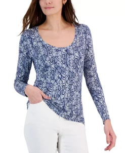 INC International Concepts Women's Scoop-Neck Top, Created For Macy's 16 INC International Concepts Women's Scoop-Neck Top, Created For Macy's -Anne Klein Sales Store 23531819 fpx