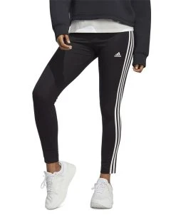 ADIDAS Women's Essentials High-Waist 3-Stripes Jersey Leggings