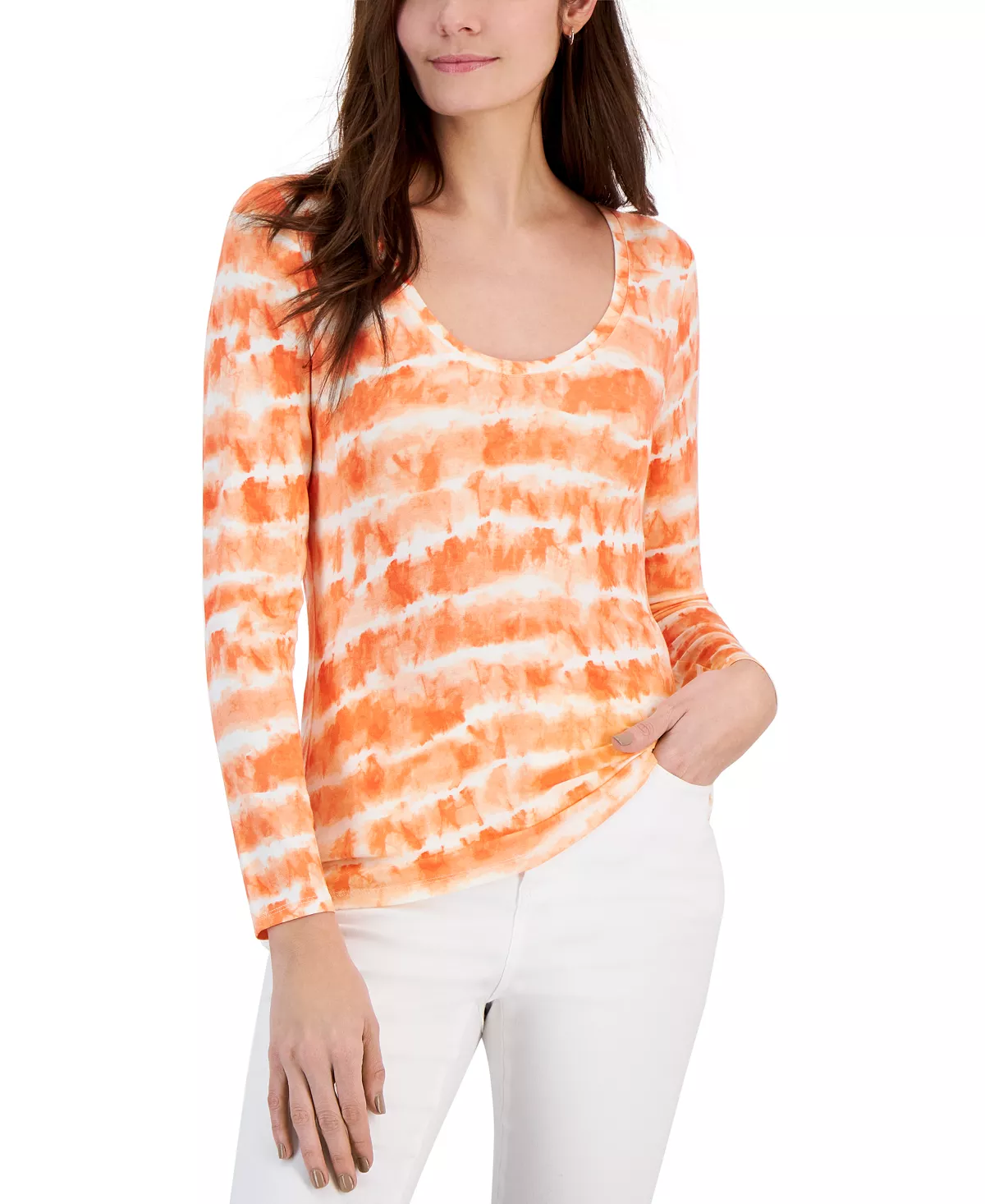 INC International Concepts Women's Scoop-Neck Top, Created For Macy's 9 INC International Concepts Women's Scoop-Neck Top, Created For Macy's - Image 9