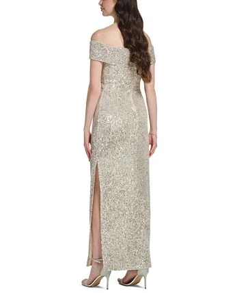 Vince Camuto Women's Off-The-Shoulder Sequin Column Gown 2 Vince Camuto Women's Off-The-Shoulder Sequin Column Gown - Image 2