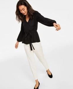 Anne Klein Women's Stretch Slim Hollywood-Waist Ankle Pants 10 Anne Klein Women's Stretch Slim Hollywood-Waist Ankle Pants -Anne Klein Sales Store 23533241 fpx 1