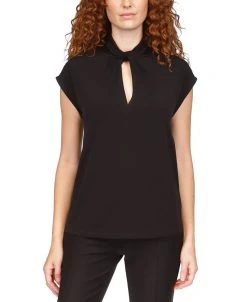Michael Kors Women's Twist-Neck Sleeveless Top