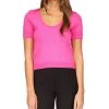 Michael Kors Women's Mini Logo Scoop-Neck Top