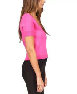 Michael Kors Women's Mini Logo Scoop-Neck Top -Anne Klein Sales Store 23534185 fpx