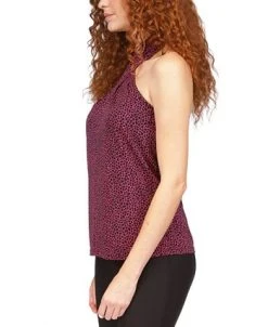 Michael Kors Women's Micro-Print Halter Top -Anne Klein Sales Store 23534255 fpx
