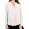 Anne Klein Women's Flap-Pocket Popover Shirt