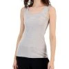 Anne Klein Women's Scoop Neck Space Dye Sleeveless Top