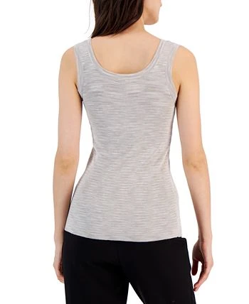 Anne Klein Women's Scoop Neck Space Dye Sleeveless Top 2 Anne Klein Women's Scoop Neck Space Dye Sleeveless Top - Image 2