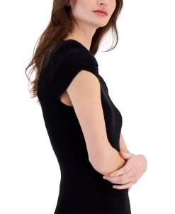 Anne Klein Women's Tulip-Sleeve Crewneck Sweater -Anne Klein Sales Store 23542477 fpx