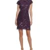 Vince Camuto Women's Sequin Cap-Sleeve Shift Dress