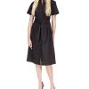 Michael Kors Women's Cotton Poplin Tie-Front Dress, Regular & Petite
