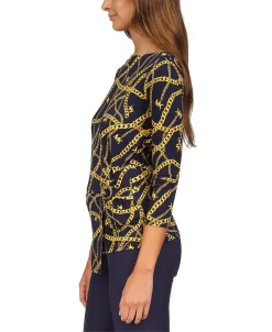Michael Kors Women's Twist-Front Hardware Top, Regular & Petite -Anne Klein Sales Store 23548209 fpx