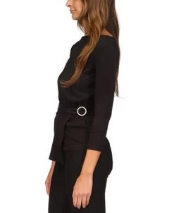 Michael Kors Women's Twist-Front Hardware Top, Regular & Petite -Anne Klein Sales Store 23548224 fpx