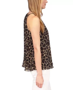 Michael Kors Women's Giraffe Pleated Chain Top -Anne Klein Sales Store 23556076 fpx