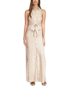 Michael Kors Women's Giraffe-Print Sleeveless Maxi Dress