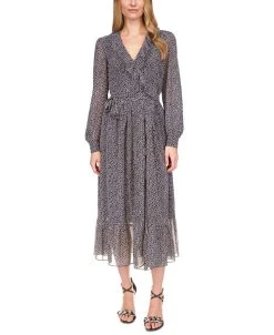 Michael Kors Women's Micro Giraffe-Print Midi Dress