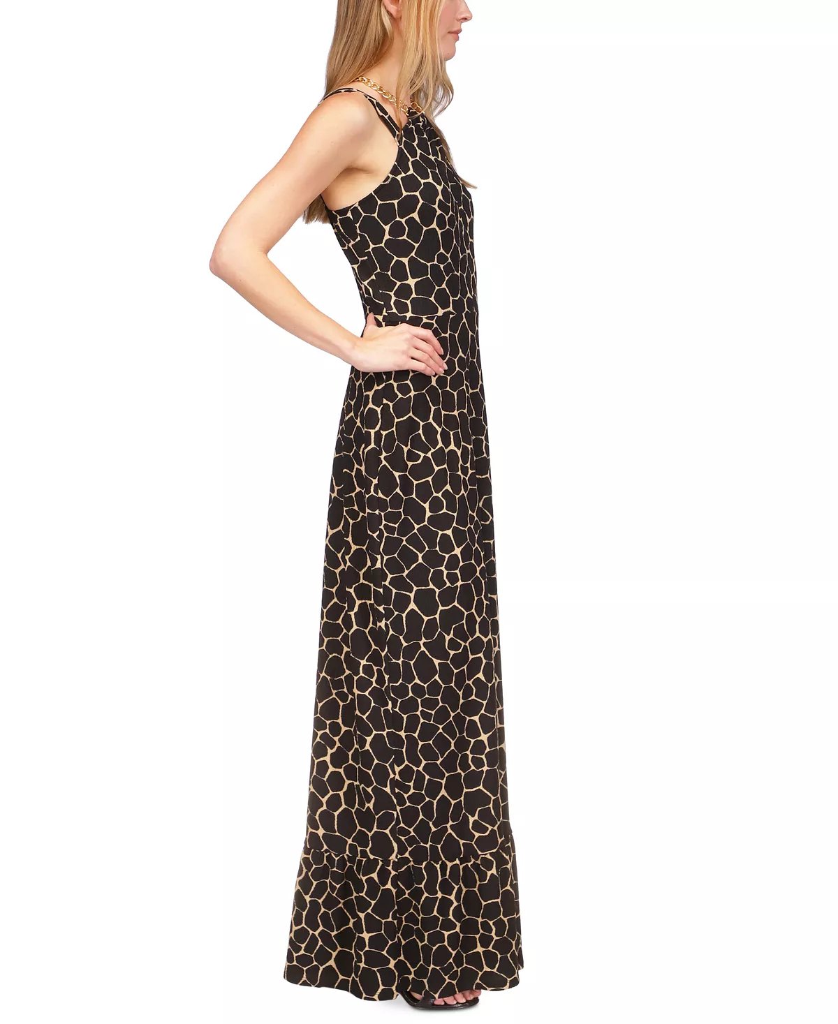 Michael Kors Women's Printed Necklace Maxi Dress 4 Michael Kors Women's Printed Necklace Maxi Dress - Image 4